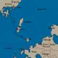 Mongolinvasion auf Tsushima und Iki.gif